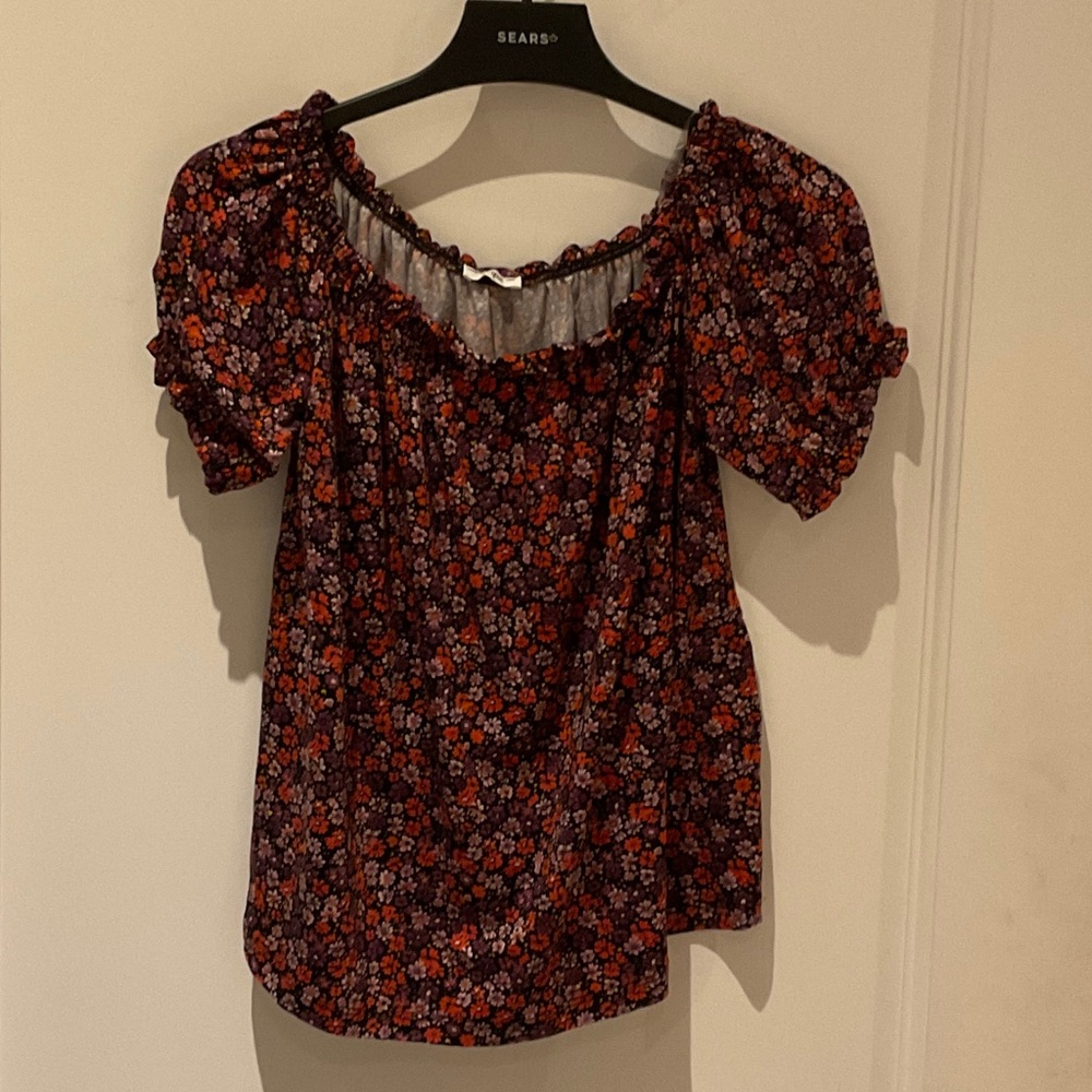 Ripe Floral Blouse - Black and Red⭐️